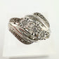 1/4 Carat Natural Diamond Everything Ring - 3 types of Diamonds in 1 Ring Size 8.75