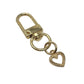 3 Gold Toned Charm Keychains (1 Smiley Face and 2 Hearts) - A+ Stuff - Jewelry - A+ Stuff