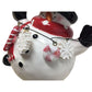 Ceramic Winter Christmas Snowman Tealite Holder Candle Lamp