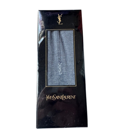 Yves Saint Laurent Mens Dress Socks - Gray - New in Sealed Box