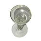 Pair of SPINDLE Style Clear GLASS CANDLESTICK HOLDERS Curvy Design FREE SHIPPING