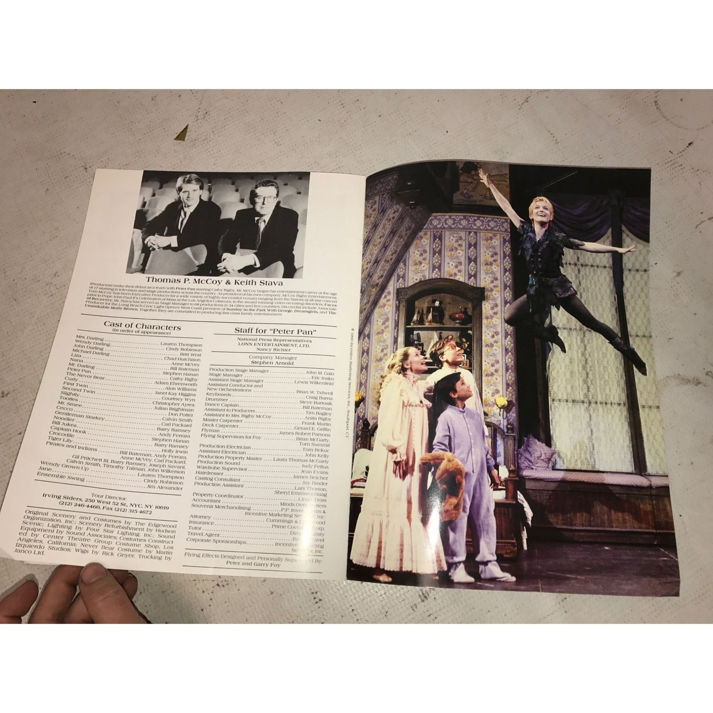 Peter Pan The Musical Vintage Souvenir Program