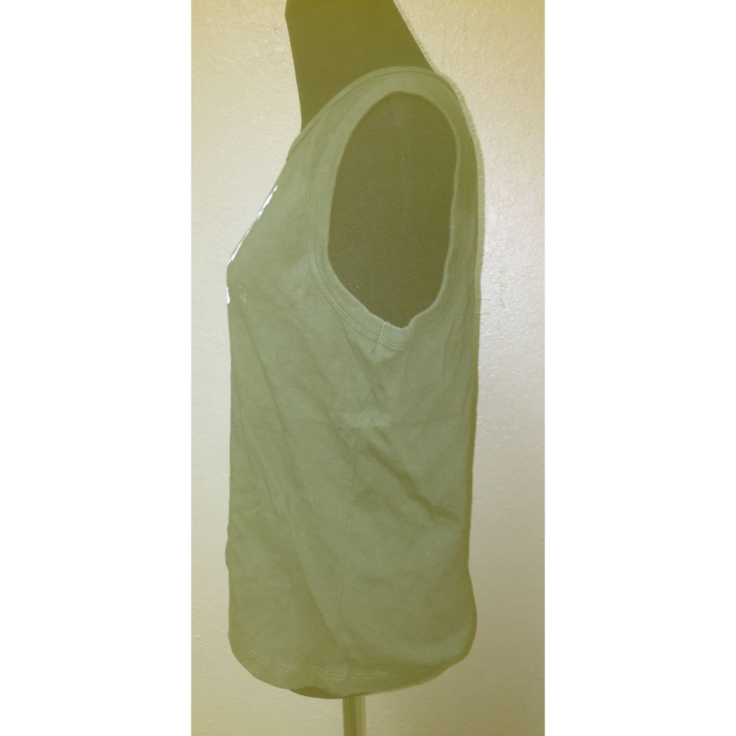 Aeropostale Unisex Costa Rica Size Large Cut Off Olive Green Shirt