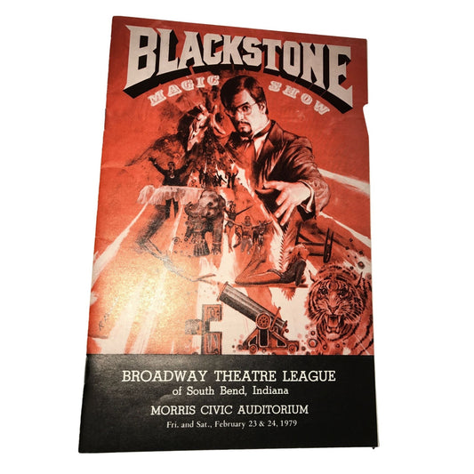 Vintage Blackstone Magic Show Program- Broadway Theatre League South Bend, Indiana