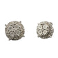 Diamond Stud Earrings in Sterling Silver - Natural Diamonds