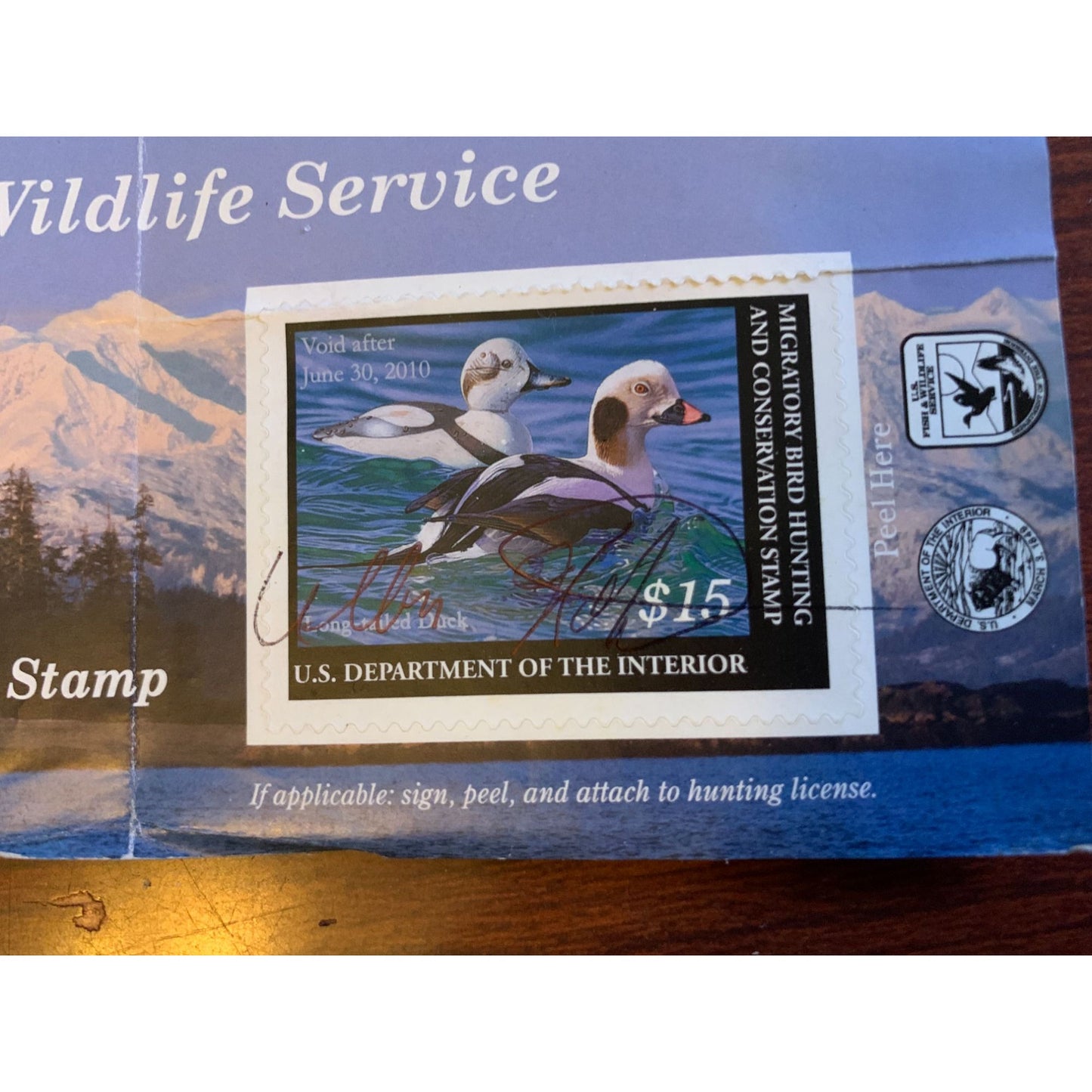 Vintage Collectible Signed Migratory Bird and Trout Stamps