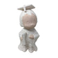 Partially Painted Ceramic Student Graduate Wearing Cap and Gown, Holding Diploma- Ceramic Figure About 7.25 inches tall