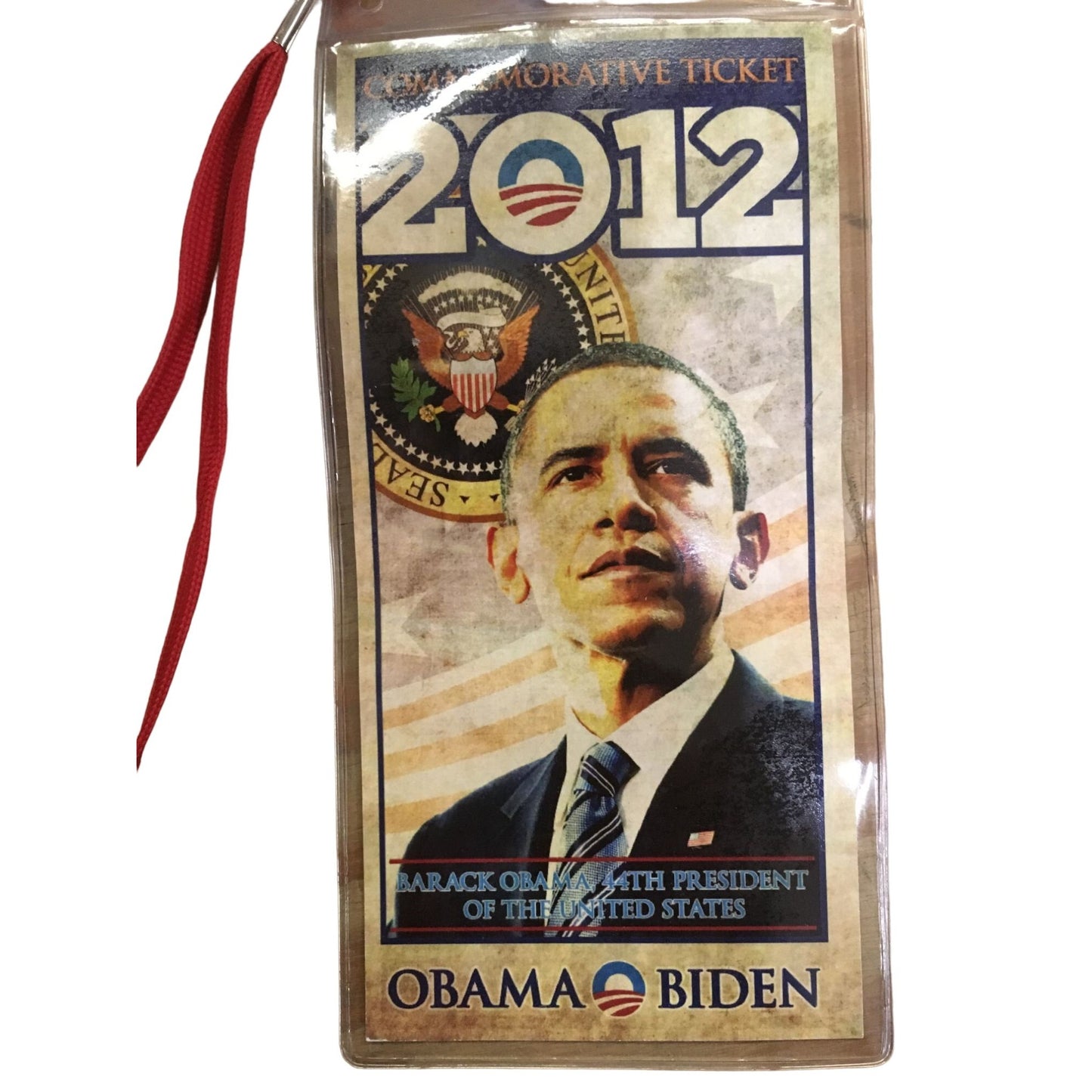 Barack Obama 44th President of the U.S.- 2012 Commemorative Ticket