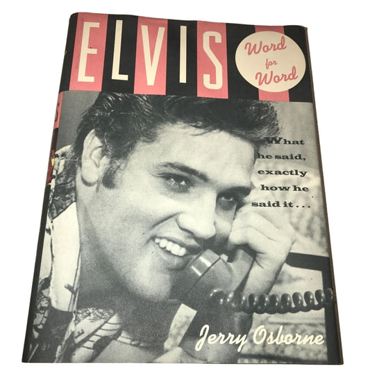 Elvis Word for Word Book by Jerry Osborne - Harmony Books New York