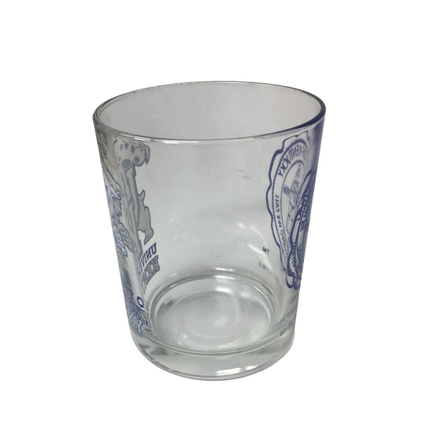 University of Kentucky (UK) "United We Stand Divided We Fall" Clear Glass Cup