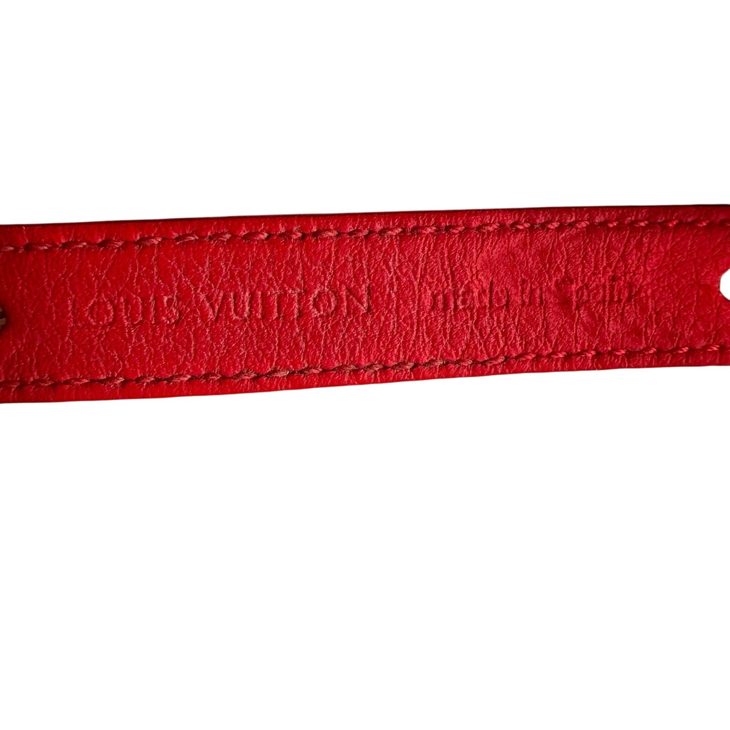 Louis Vuitton Epi Red Leather Bracelet