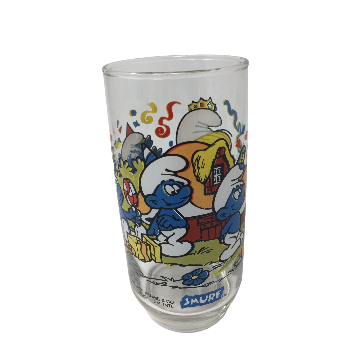 Vintage Smurfs Collectible Drinking Glass Tumbler