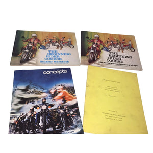 Motorcycling Lot- Beginning Rider Course Books, Motorcycling in the Schools, Curriculum Guide