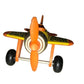 Vintage Buddy L Sky Racer Single Propeller One-Seater Airplane Yellow/Orange Die Cast Toy