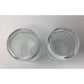 Vintage Clear Glass Ribbed Bubble Drinking Glasses