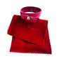 Salvatore Ferragamo Deep Pink Leather Vara Ribbon Bow Double Wrap Bracelet