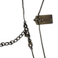 Christian Dior Dog Tag Style Necklace - Gunmetal