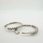 Simply Stunning 1/2 ct Natural Diamond Hoop Earrings - Sterling Silver