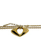 Yves Saint Laurent (YSL) Gold-Plated Necklace w Rhinestones - 20"