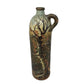 Folk Art Handprinted Tall stoneware jug with fine art scene