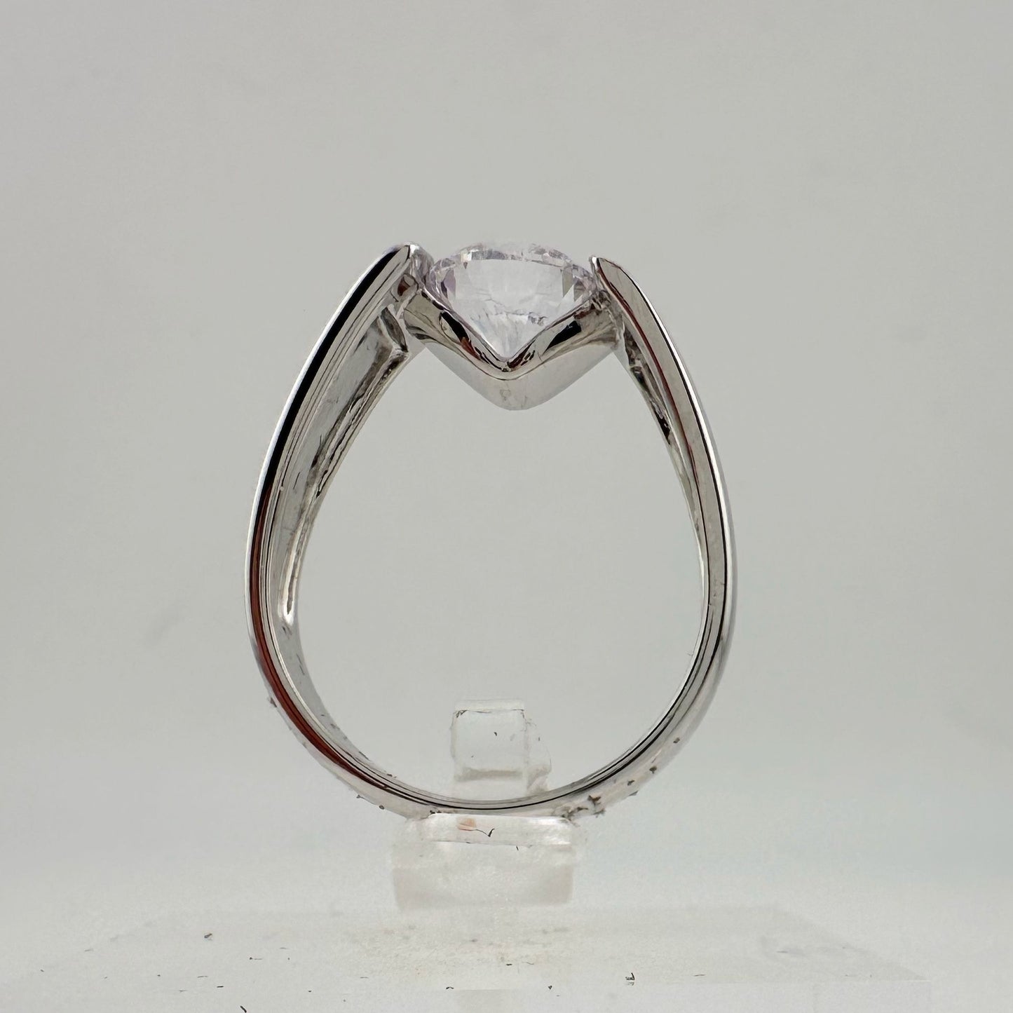 Shimmering and Beautiful 2.00 Carat DiamondLite Solitaire Ring  - Sterling Size 6.5