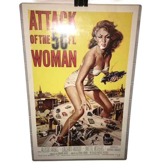 Attack of The 50 Foot Woman Vintage Laminated Movie Poster (17.5x11.5 inches)