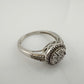 Pretty Round Natural Diamond Ring Size 7