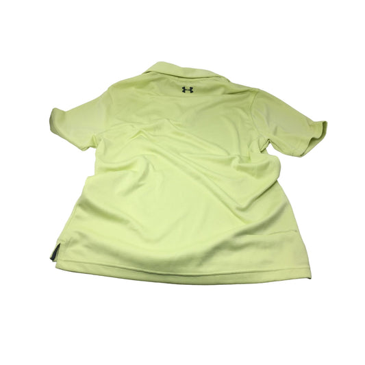 Mens Under Armour Neon Yellow Collared Shirt Size Medium