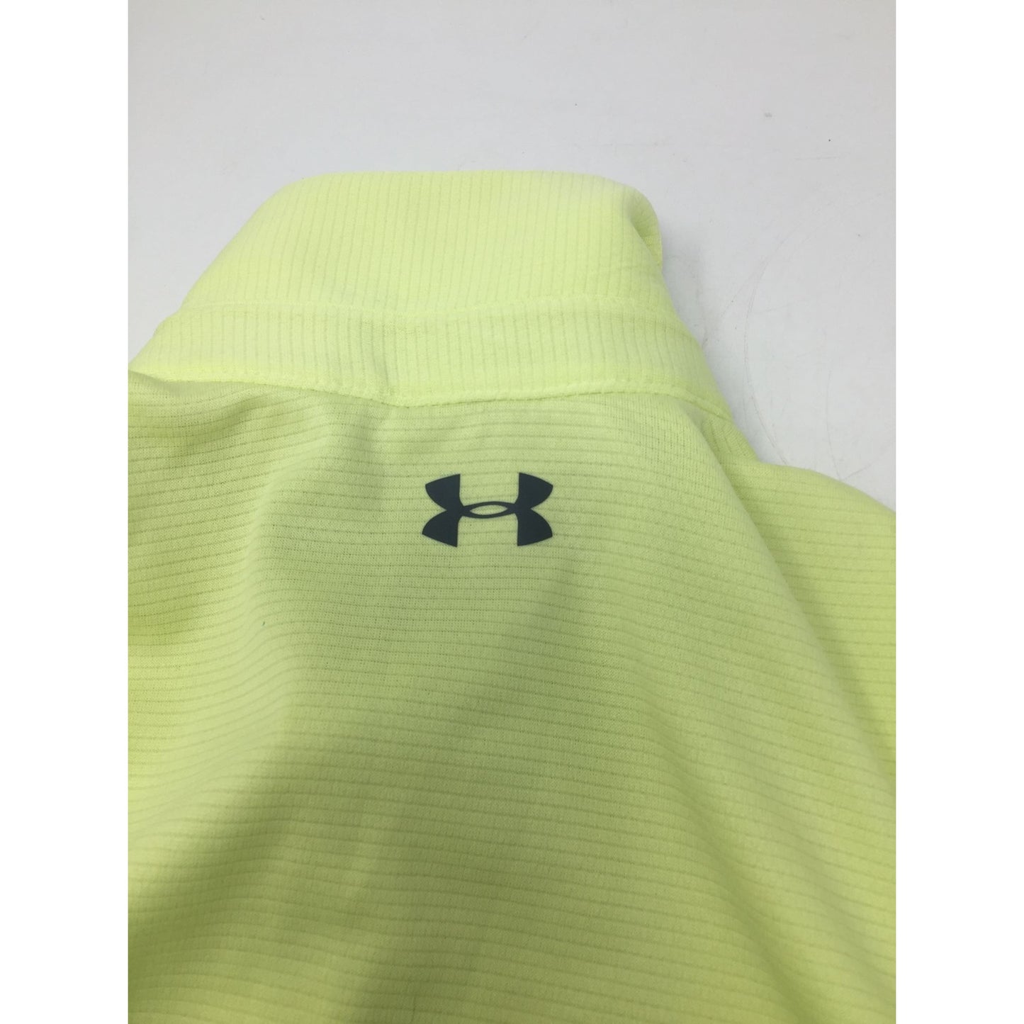 Mens Under Armour Neon Yellow Collared Shirt Size Medium