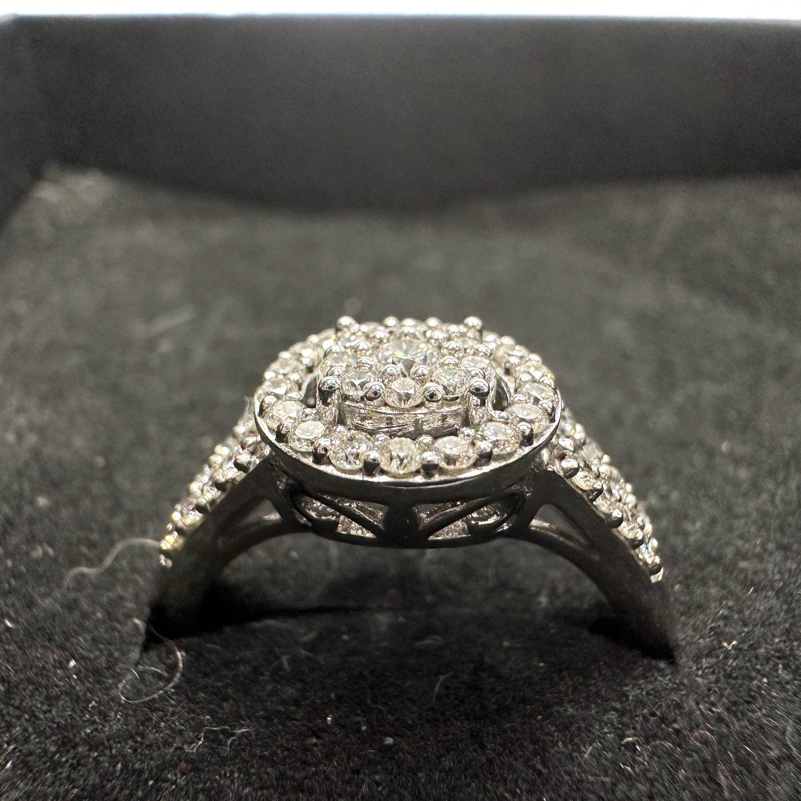 Brilliant 1/2 Ct Split Shank Lab Created Diamond Ring - Beautiful! - Size 6.75 Sun  A+ Stuff Diamond Ring
