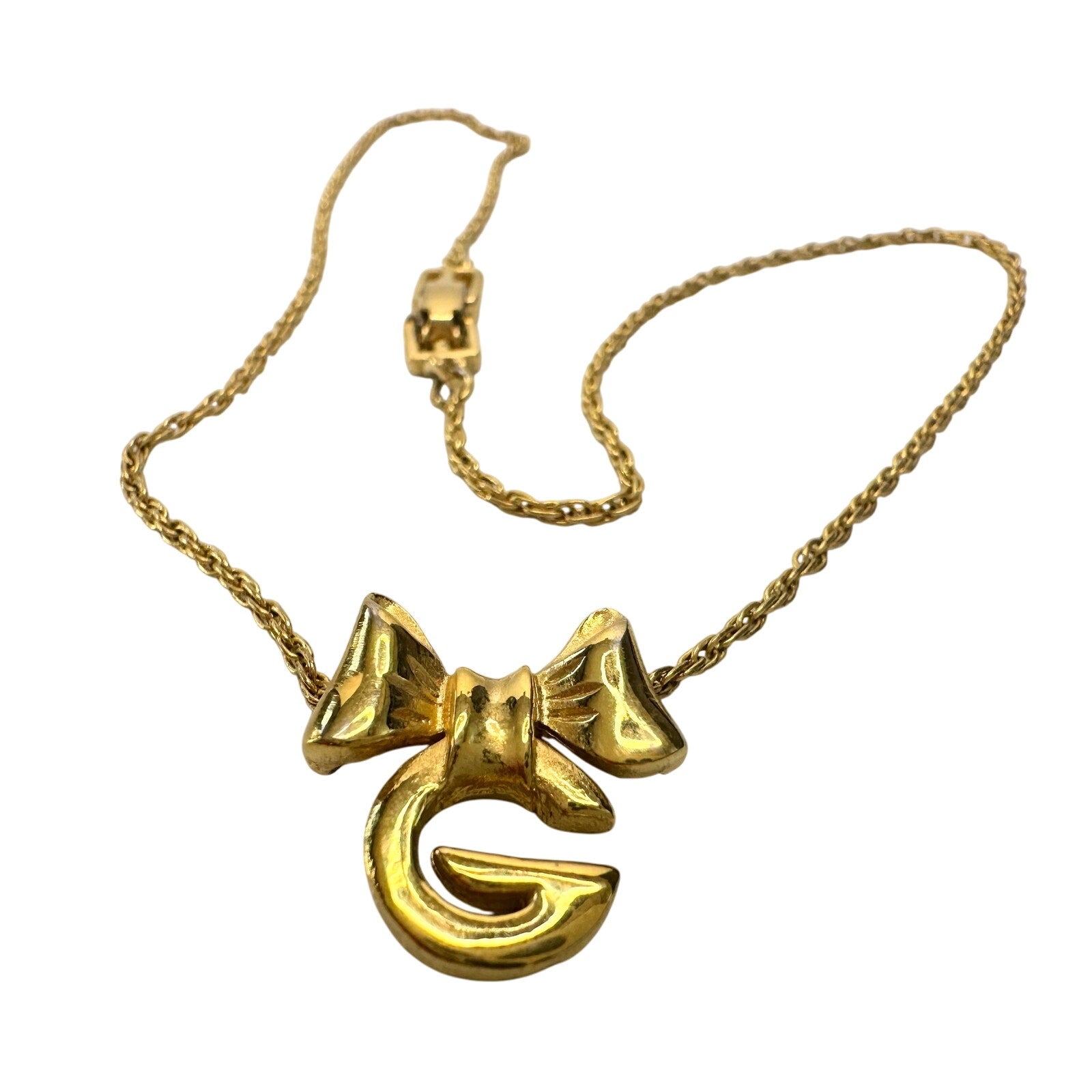 Givenchy G with Big Bow Gold Plated Necklace Givenchy  A+ Stuff Pendant with nicklace