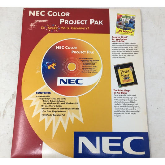 NEC COLOR PROJECT PACK With CD ROM/Guides (New)