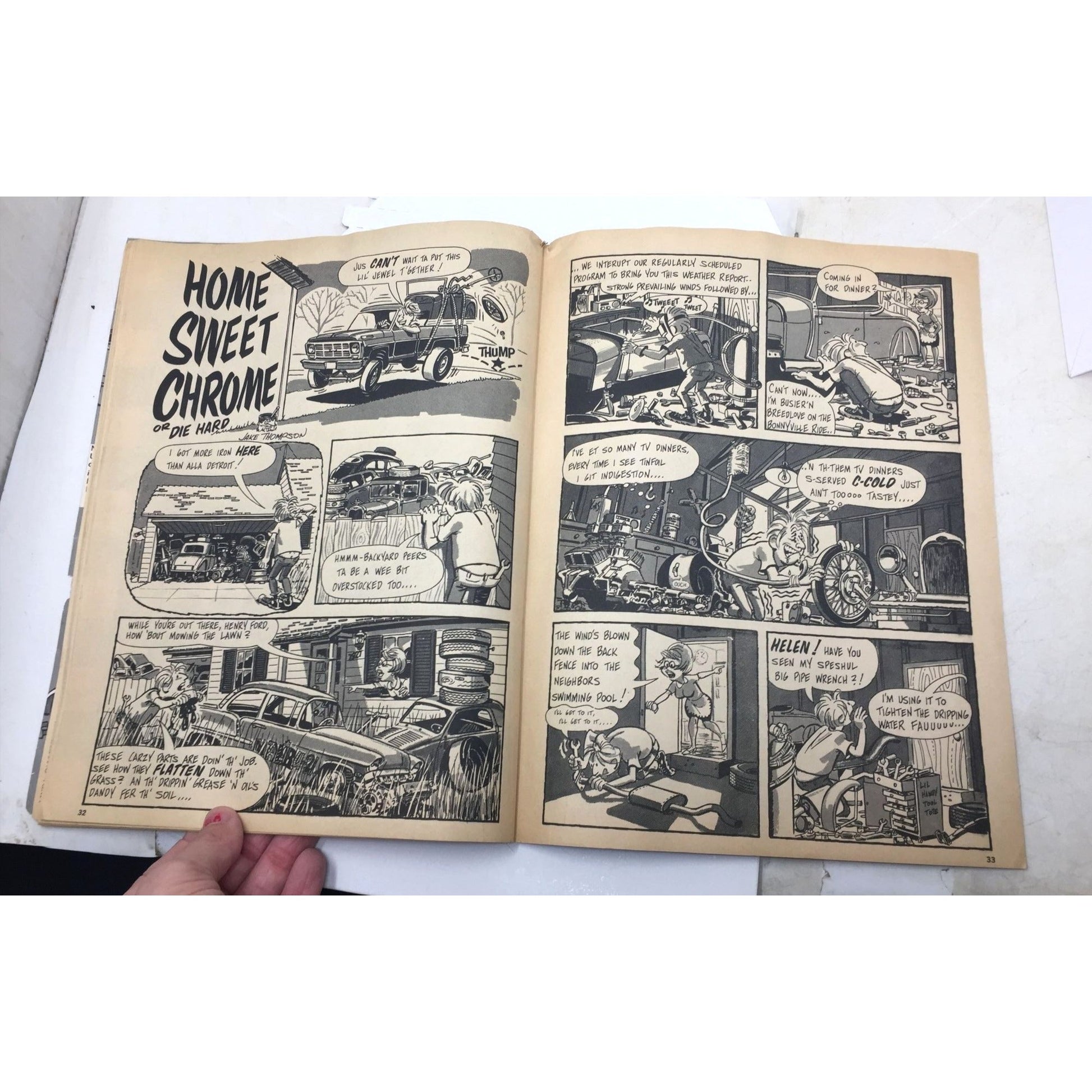 Vintage Copy of Hot Rod Cartoons magazine from November 1969 unbranded  A+ Stuff