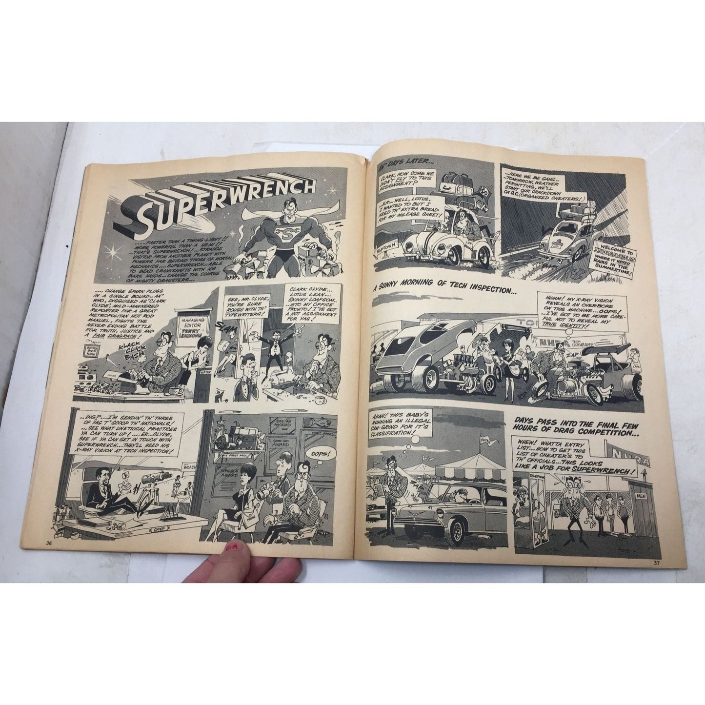 Vintage Copy of Hot Rod Cartoons magazine from November 1969 unbranded  A+ Stuff