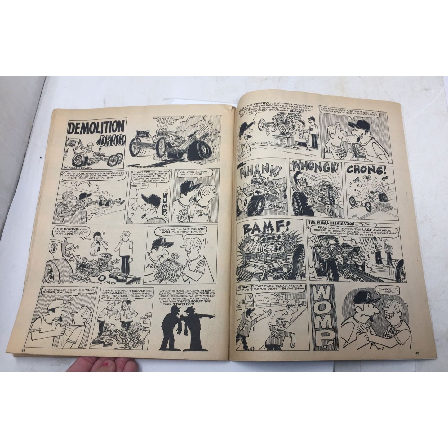 Vintage Copy of Hot Rod Cartoons magazine from November 1969 unbranded  A+ Stuff