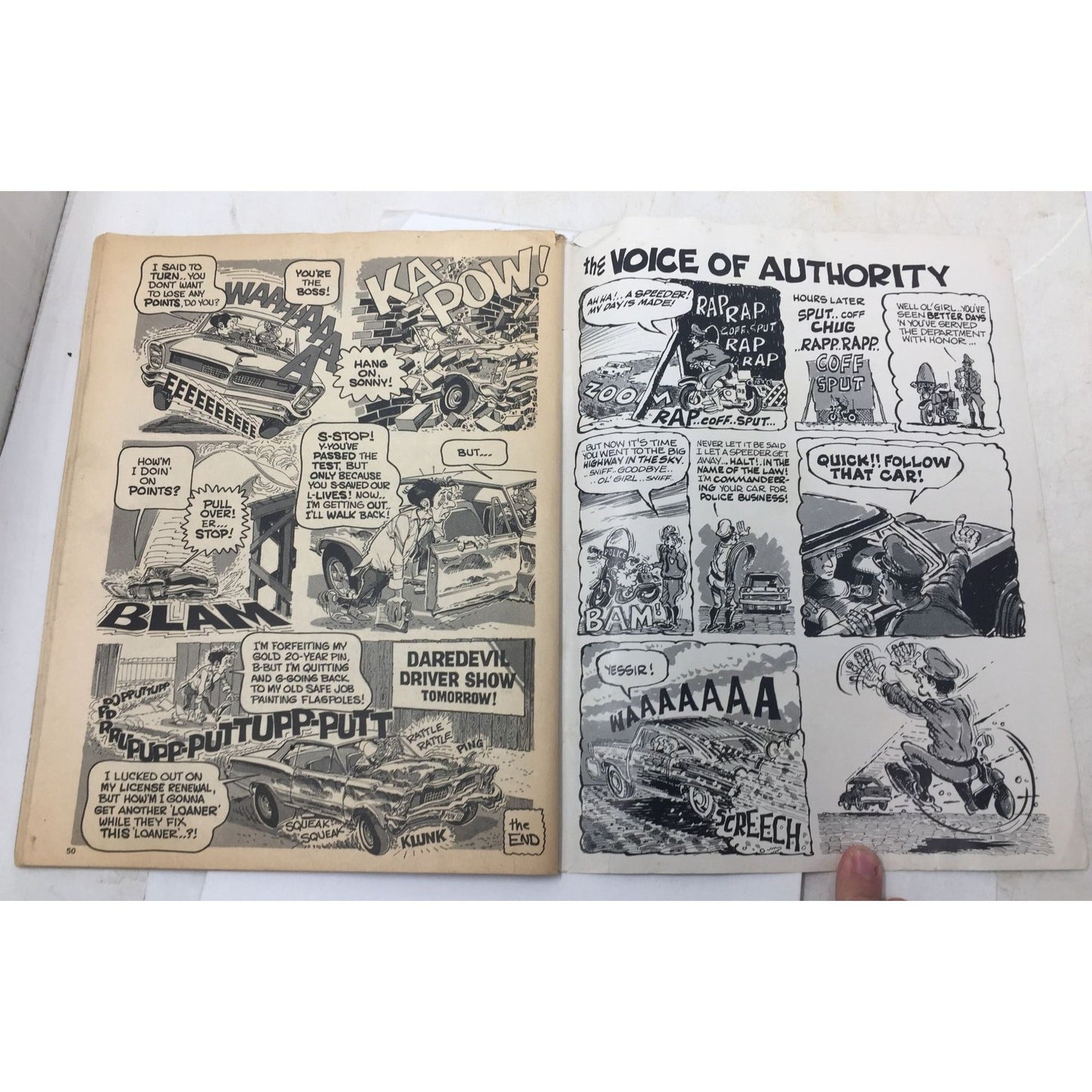 Vintage Copy of Hot Rod Cartoons magazine from November 1969 unbranded  A+ Stuff