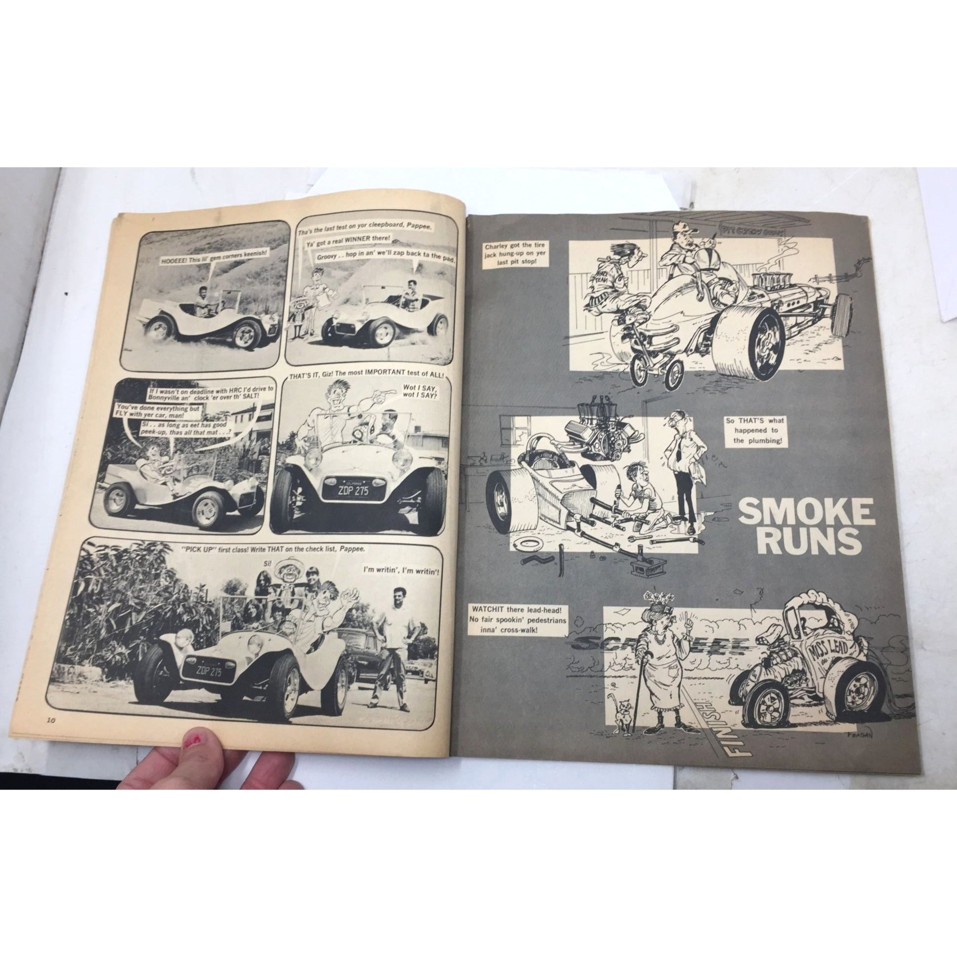 Vintage Copy of Hot Rod Cartoons magazine from November 1969 unbranded  A+ Stuff