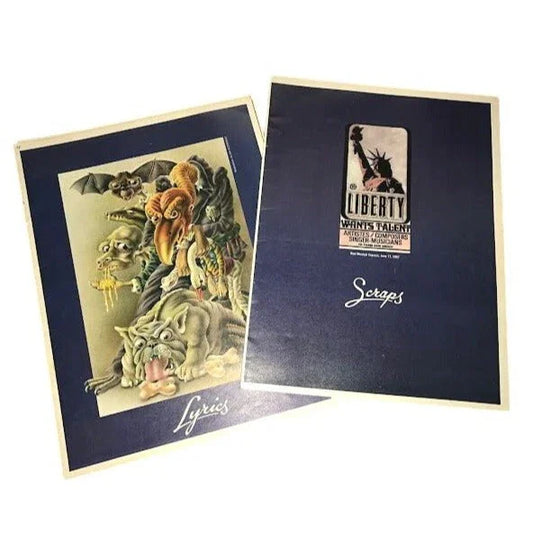 Liberty Wants Talent - Elton John - LYRICS and SCRAPS Photo and Song Lyrics (1975 ) Big Pig Music Ltd.  A+ Stuff Vintage Advertising