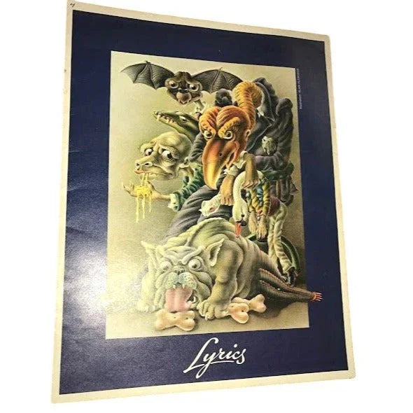 Liberty Wants Talent - Elton John - LYRICS and SCRAPS Photo and Song Lyrics (1975 ) Big Pig Music Ltd.  A+ Stuff Vintage Advertising