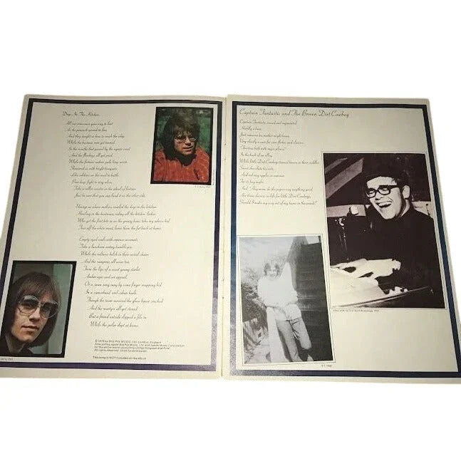 Liberty Wants Talent - Elton John - LYRICS and SCRAPS Photo and Song Lyrics (1975 ) Big Pig Music Ltd.  A+ Stuff Vintage Advertising