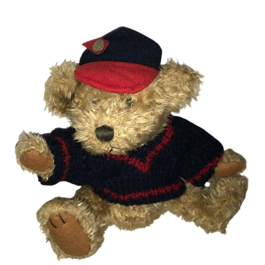 Pickford Brass Button Bears 1996 TULLY Dressed Bear w Hat -CUTE!