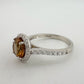 Beautiful Lab Created Sultanite Color Change Halo Ring - Size 9