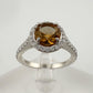 Beautiful Lab Created Sultanite Color Change Halo Ring - Size 9