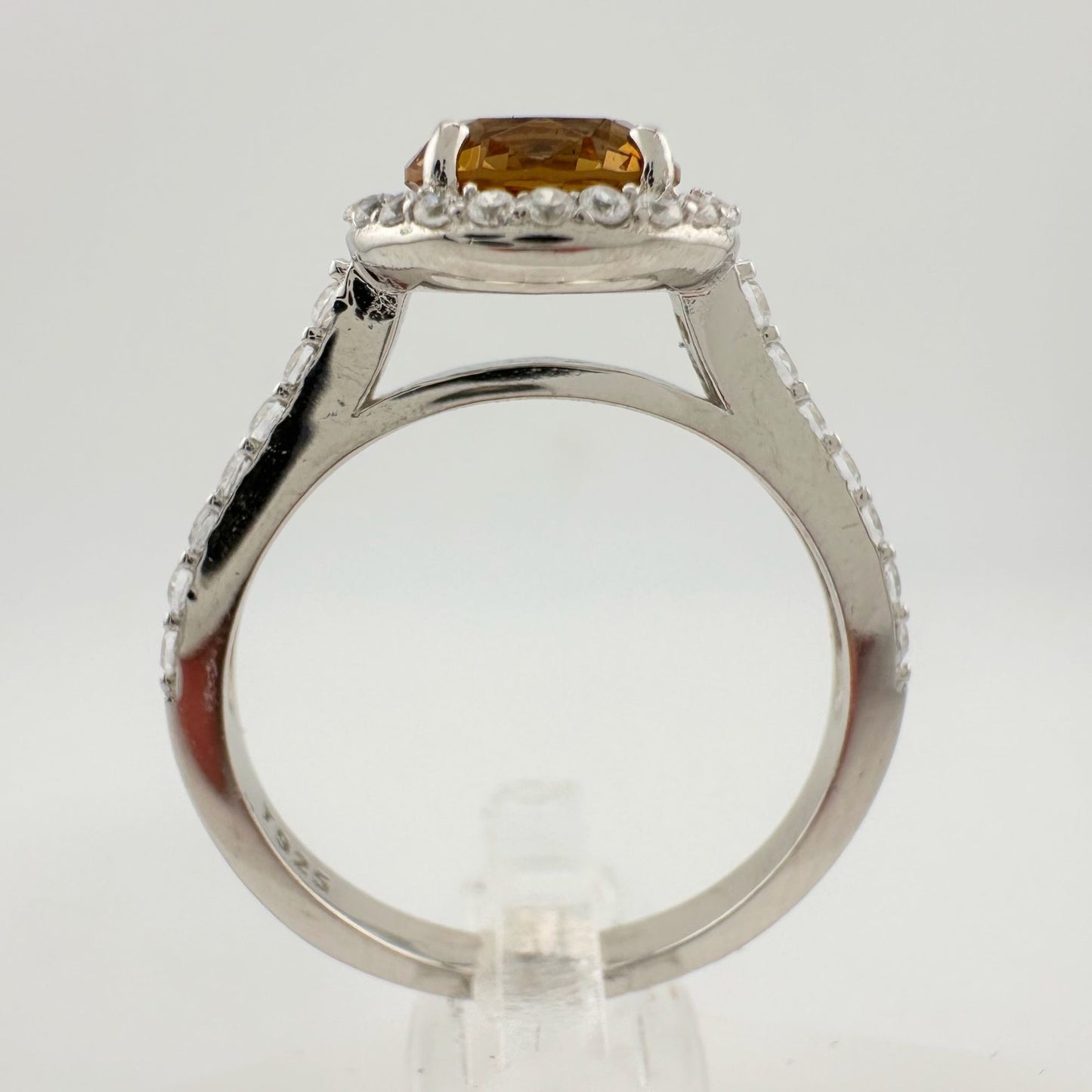 Beautiful Lab Created Sultanite Color Change Halo Ring - Size 9