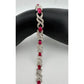 5 Carat Ruby Bracelet with Diamond Accent