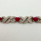 5 Carat Ruby Bracelet with Diamond Accent