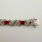 5 Carat Ruby Bracelet with Diamond Accent