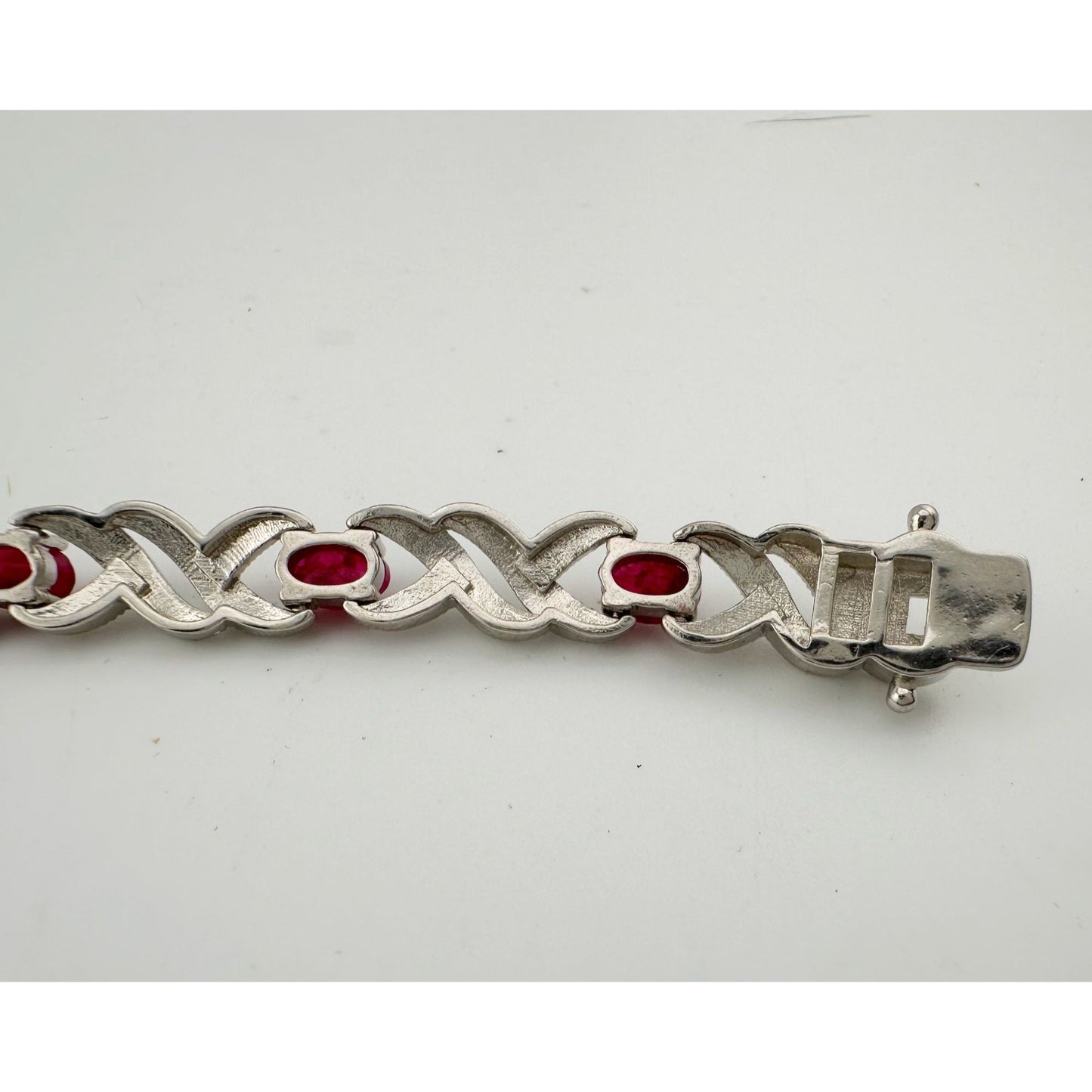 5 Carat Ruby Bracelet with Diamond Accent