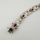 5 Carat Ruby Bracelet with Diamond Accent