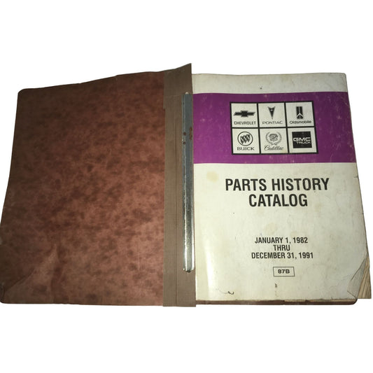 Vintage 1982-1991 Parts History Catalog Book